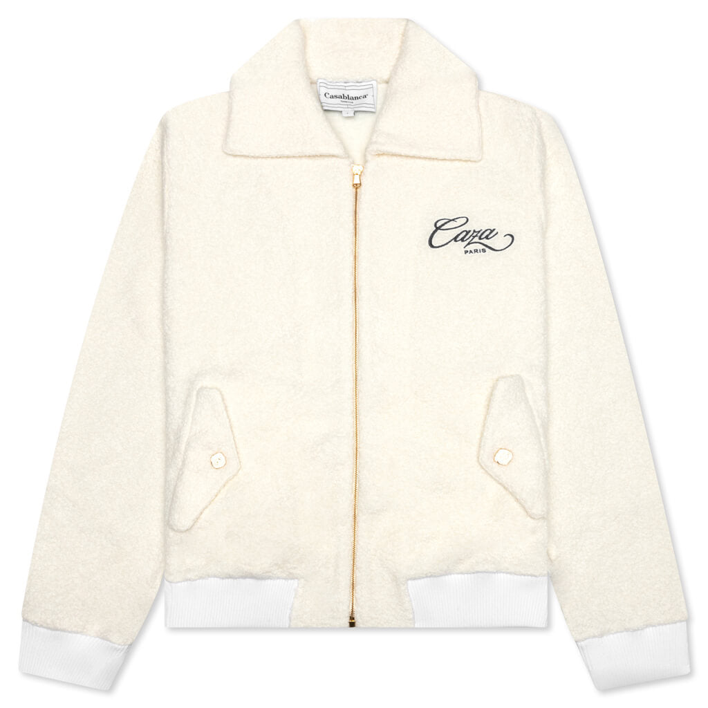 Caza Terry Track Jacket - Off White