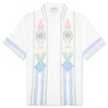 Chainstitch Embroidered Graphic Linen Shirt - Le Fil De La Musique