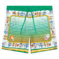 Cityscape Silk Twill Shorts - Multi