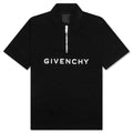 Classic Fit Polo w/ Branding - Black