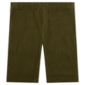 Color Pleats Shorts - Olive Khaki