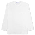 Comme Des Garcons SHIRT L/S Chest Logo Tee - White