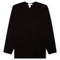 Comme Des Garcons SHIRT Small Back Logo L/S Tee - Black