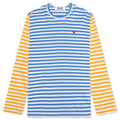 Bi-Color Stripe T-Shirt - Blue/Yellow