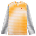 Bi-Color Stripe T-Shirt - Yellow/Grey