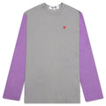Bi-Color T-Shirt - Grey/Purple