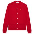 Knit Cardigan Red Heart - Red