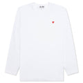 Small Red Heart L/S T-Shirt - White