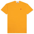 Small Red Heart T-Shirt - Yellow