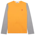 Women's Bi-Color T-Shirt - Yellow/Grey