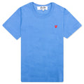 Women's Small Heart T-Shirt - Blue