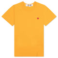 Women's Small Heart T-Shirt - Orange
