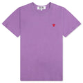 Women's Small Heart T-Shirt - Purple