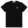 Women's Stacked Heart S/S T-Shirt - Black