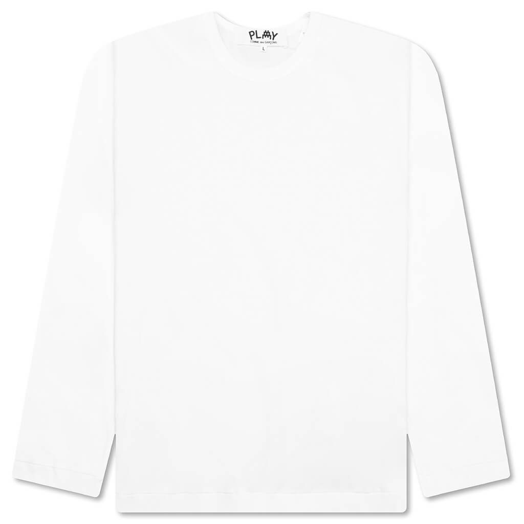 Comme des Garcons PLAY x the Artist Invader L/S Tee - White