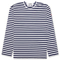 Comme des Garcons PLAY x the Artist Invader Striped L/S Tee - Blue/White
