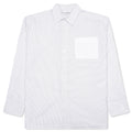 Contrast Patch Pocket Shirt - Grey/White
