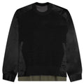 Cotton Chino Mix Pullover - Black/Navy/Dark Khaki