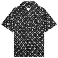 Cross Bandana Rayon Shirt - Black/White
