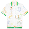 Cuban Collar S/S Shirt - Tennis Play Icon