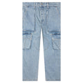 Denim Logo Cargo Pants - Light Wash