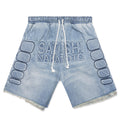 Denim Moto Short - Blue Denim