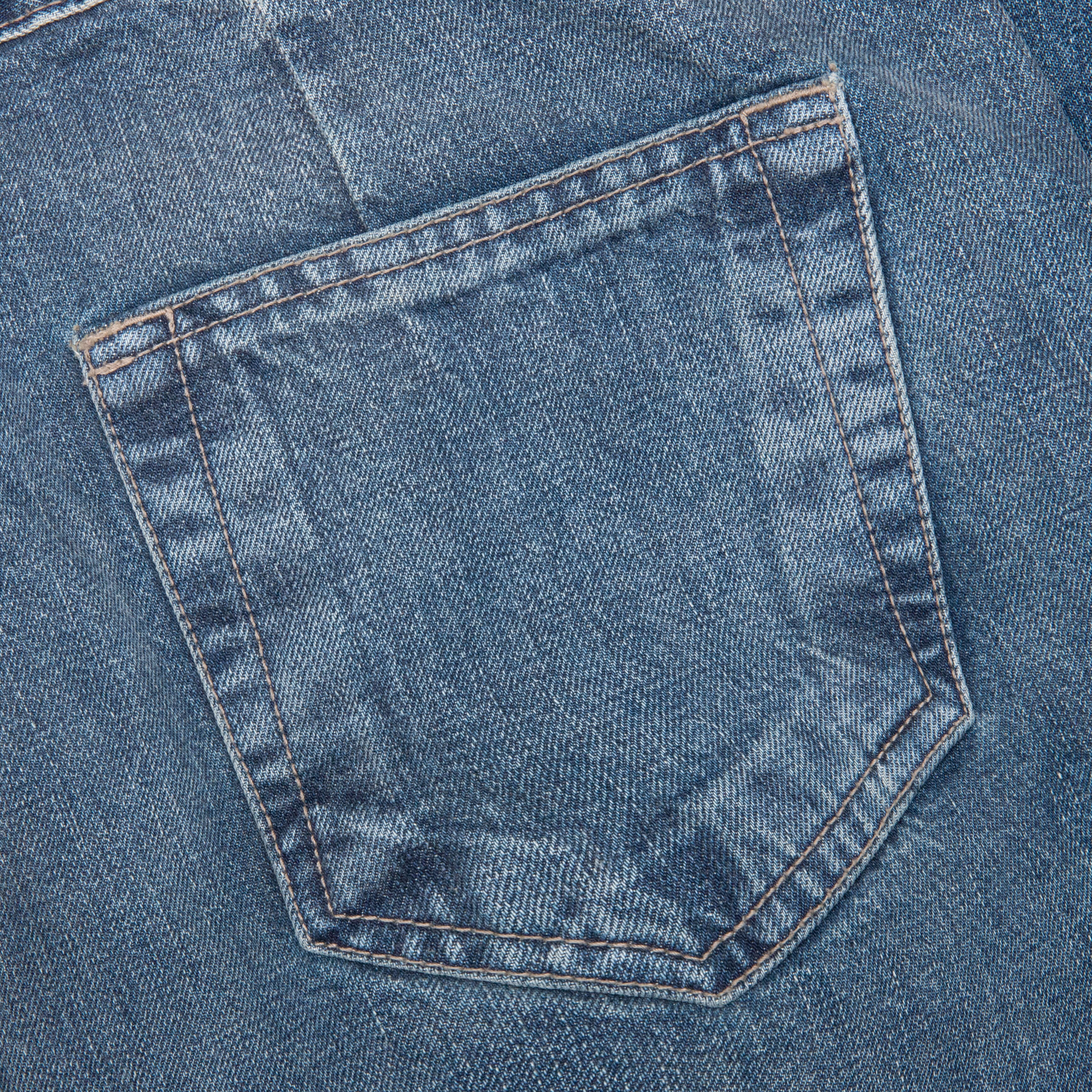Double Cargo Denim Jeans - Washed Indigo