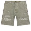 Ryan Double Knee Shorts - Washed Olive