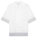 Double Layer Short Sleeve Shirt - White