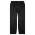 Double Pleat Shiny Trouser - Black