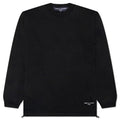 Drawstring Knit Sweatshirt - Black