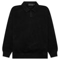Essentials Knit Polo - Jet Black