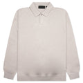 Essentials Knit Polo - Silver Cloud