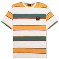 Fast Food Logo Striped T-Shirt - Burned Yellow