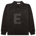 Kid's Knit Polo - Off Black