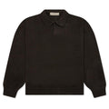 Knit L/S Polo - Off Black