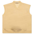 Women's V Neck Vest - Sand