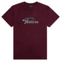 Fea-Tah Print Tee - Ox Blood Red