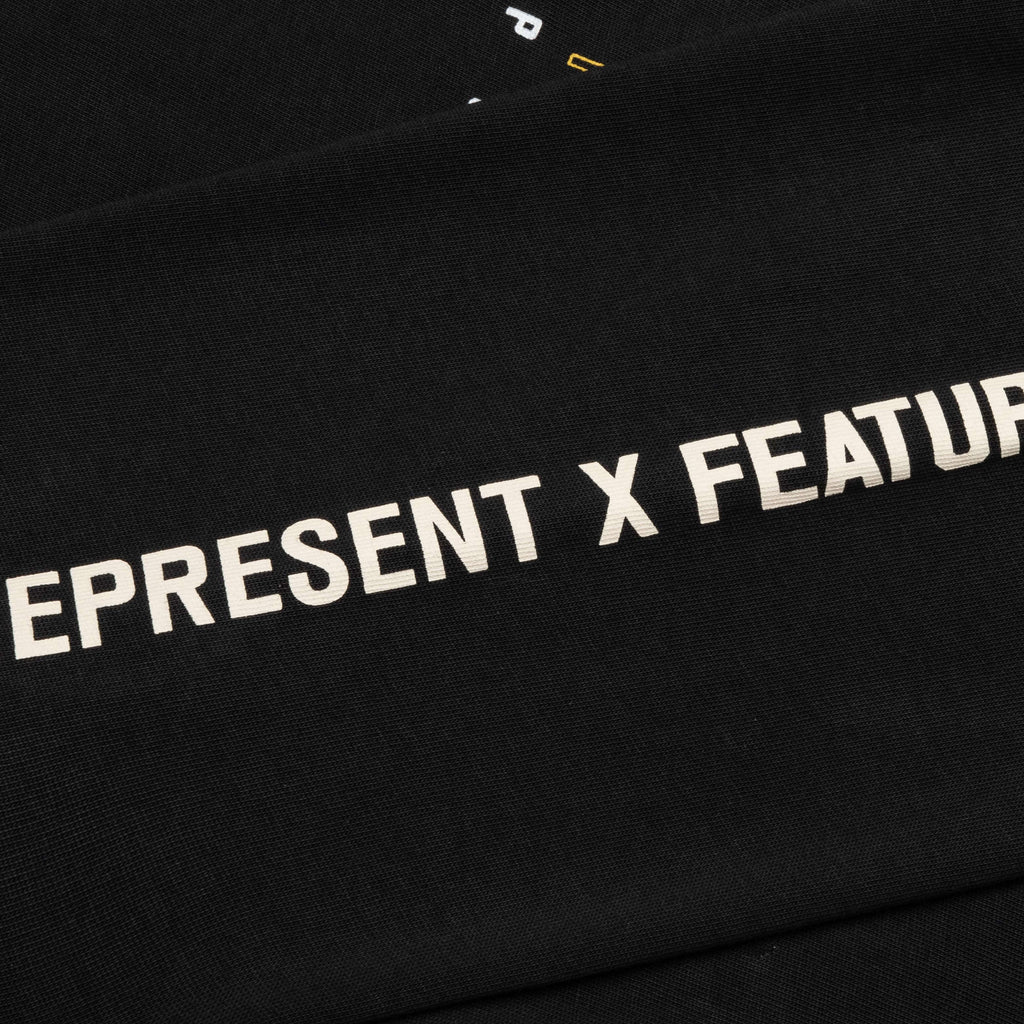 Feature x Represent Head 2 Head L/S T-Shirt - Stained Black