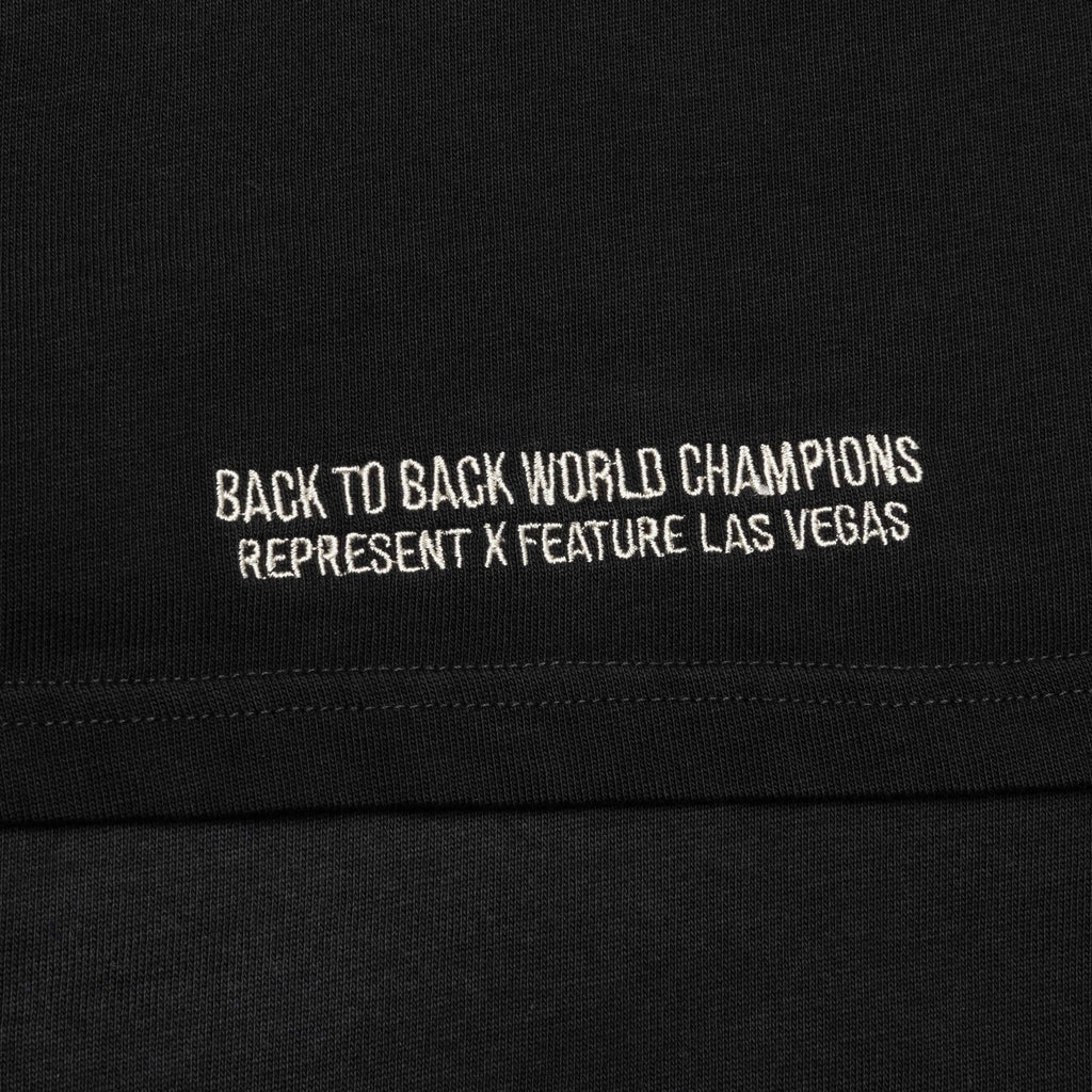 Feature x Represent Head 2 Head T-Shirt - Stained Black