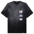 Feature x Represent Multi Logo T-Shirt - Stained Black