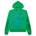 Flames N Stuff Hoodie - Spray Fade Green