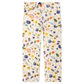 Floral Beaded Baggy Jean - Pressed Flower