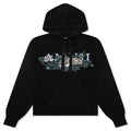Floral Logo Hoodie - Black