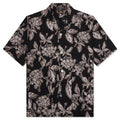 Flower Cut Cabana Shirt - Black