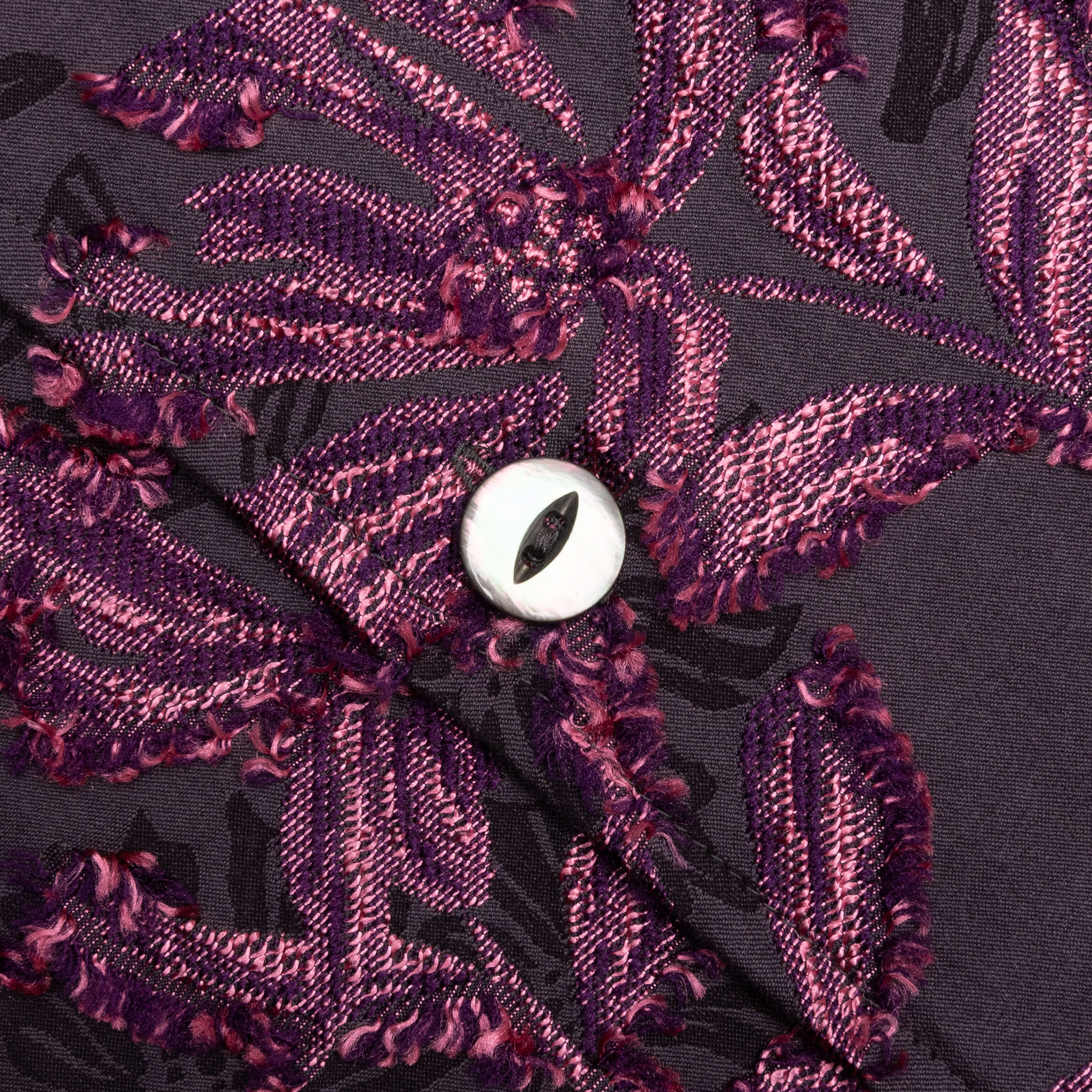 Flower Cut Cabana Shirt - Charcoal