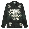 Floragatan Button Up Shirt - Black/White