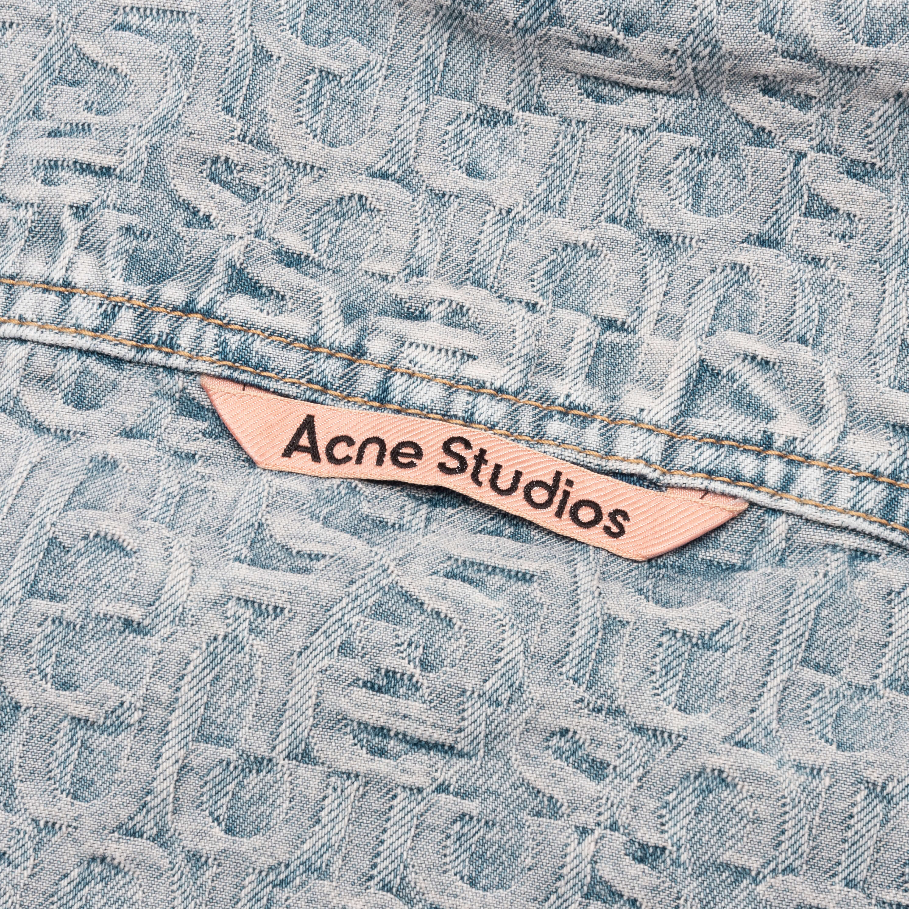 Relaxed Fit Denim Shirt - Blue/Beige