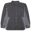 Garment Dye Rip Stop X Nylon Twill Shirt - Black