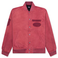 Ghost Logo Canvas Varsity - Red
